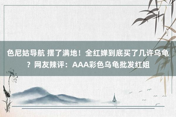 色尼姑导航 摆了满地！全红婵到底买了几许乌龟？网友辣评：AAA彩色乌龟批发红姐