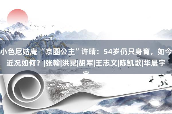 小色尼姑庵 “京圈公主”许晴：54岁仍只身育，如今近况如何？|张翰|洪晃|胡军|王志文|陈凯歌|华晨宇